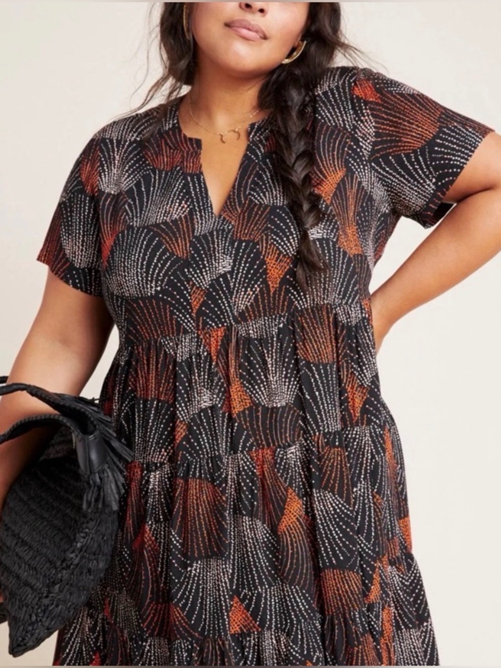 Maeve Anthropologie Tania Tiered Tunic Dress Size S - Picture 3 of 10